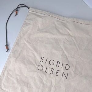 Sigrid Olsen dust bag cover medium beaded drawstring protective bag